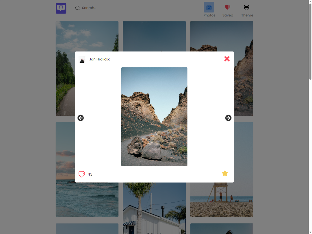Screenshot of enlarged photo