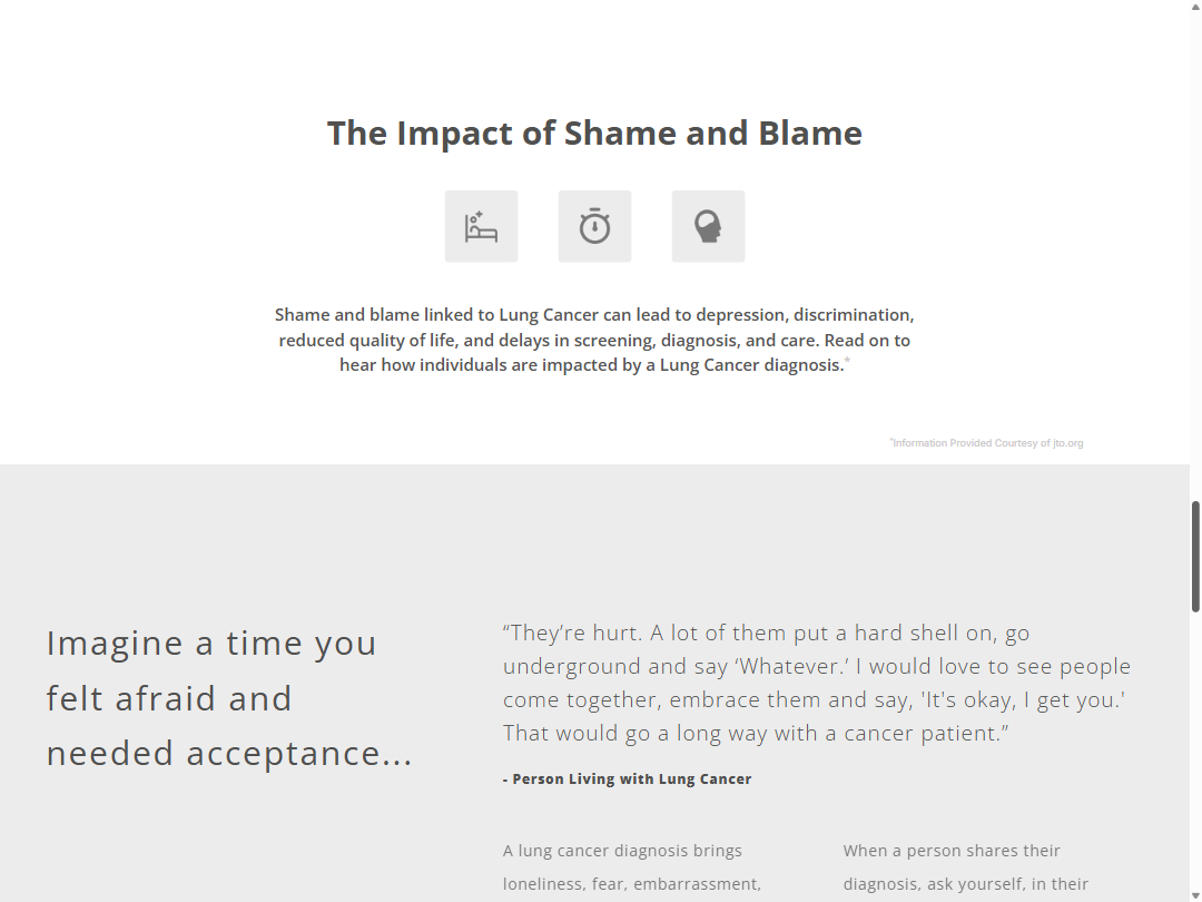 Screenshot of lungcanceracceptance.com